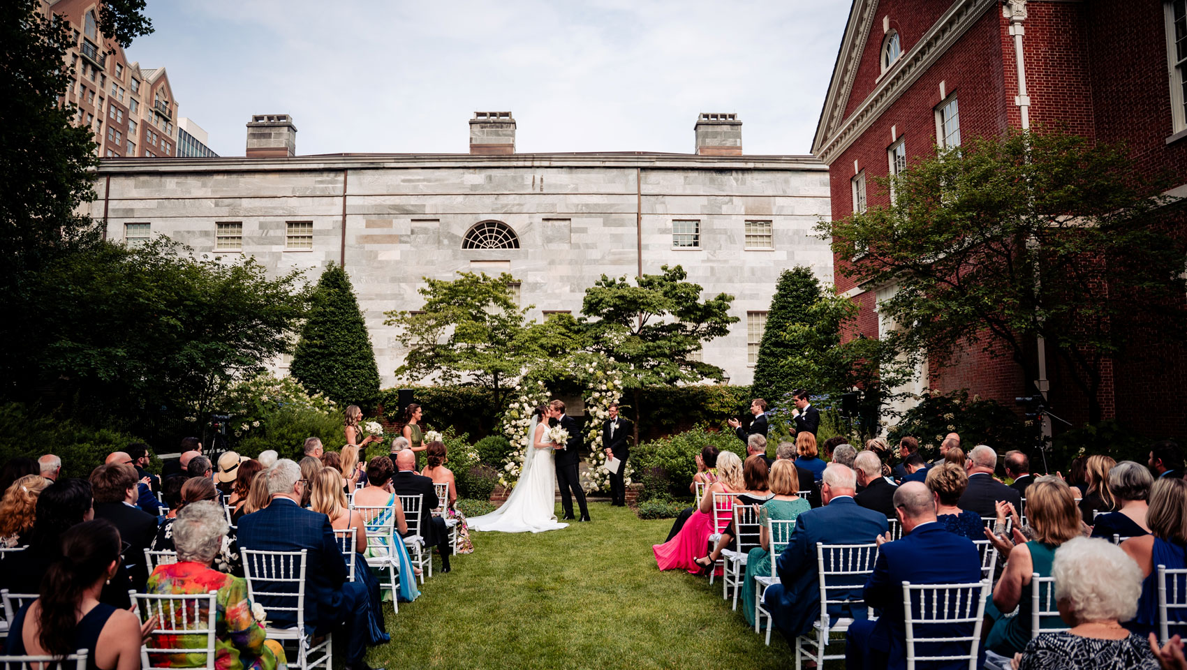 Wedding Ceremony at Thomas Jefferson Garden