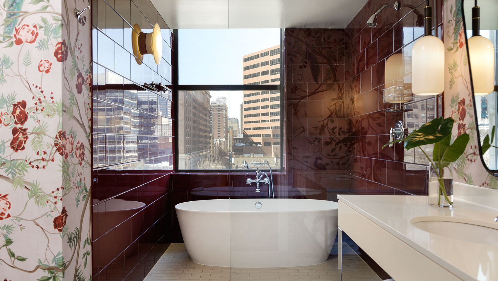 Bathtub in Standard King Guestroom at Kimpton Hotel Monaco Philadelphia