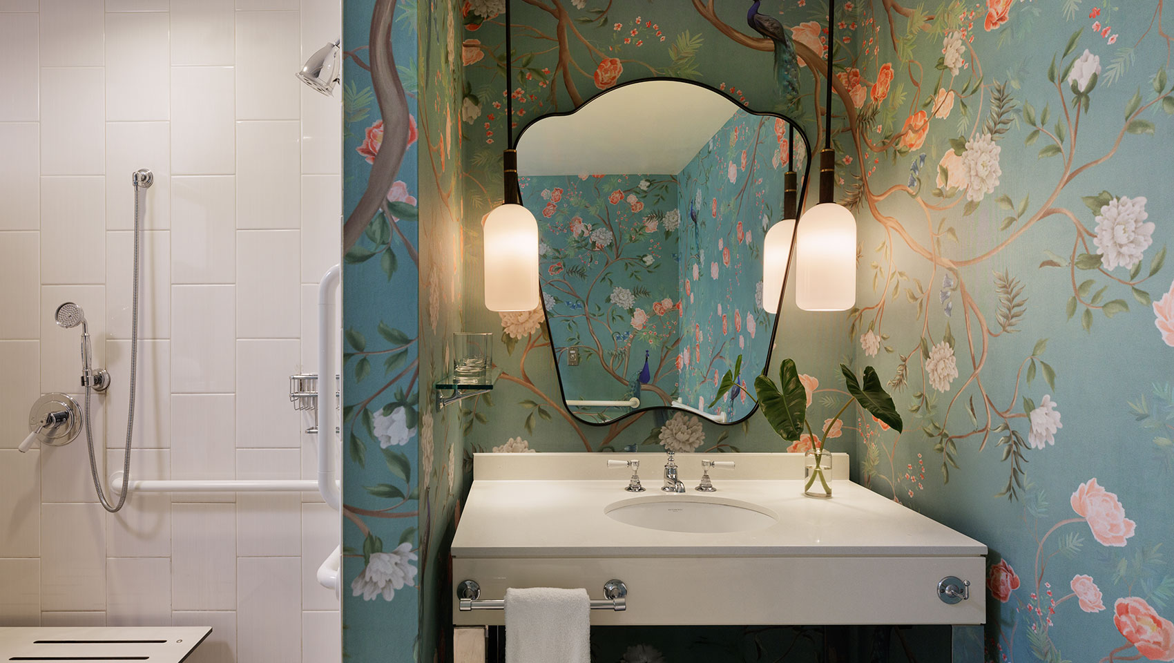 ADA Bathroom in Guestroom at Kimpton Hotel Monaco Philadelphia