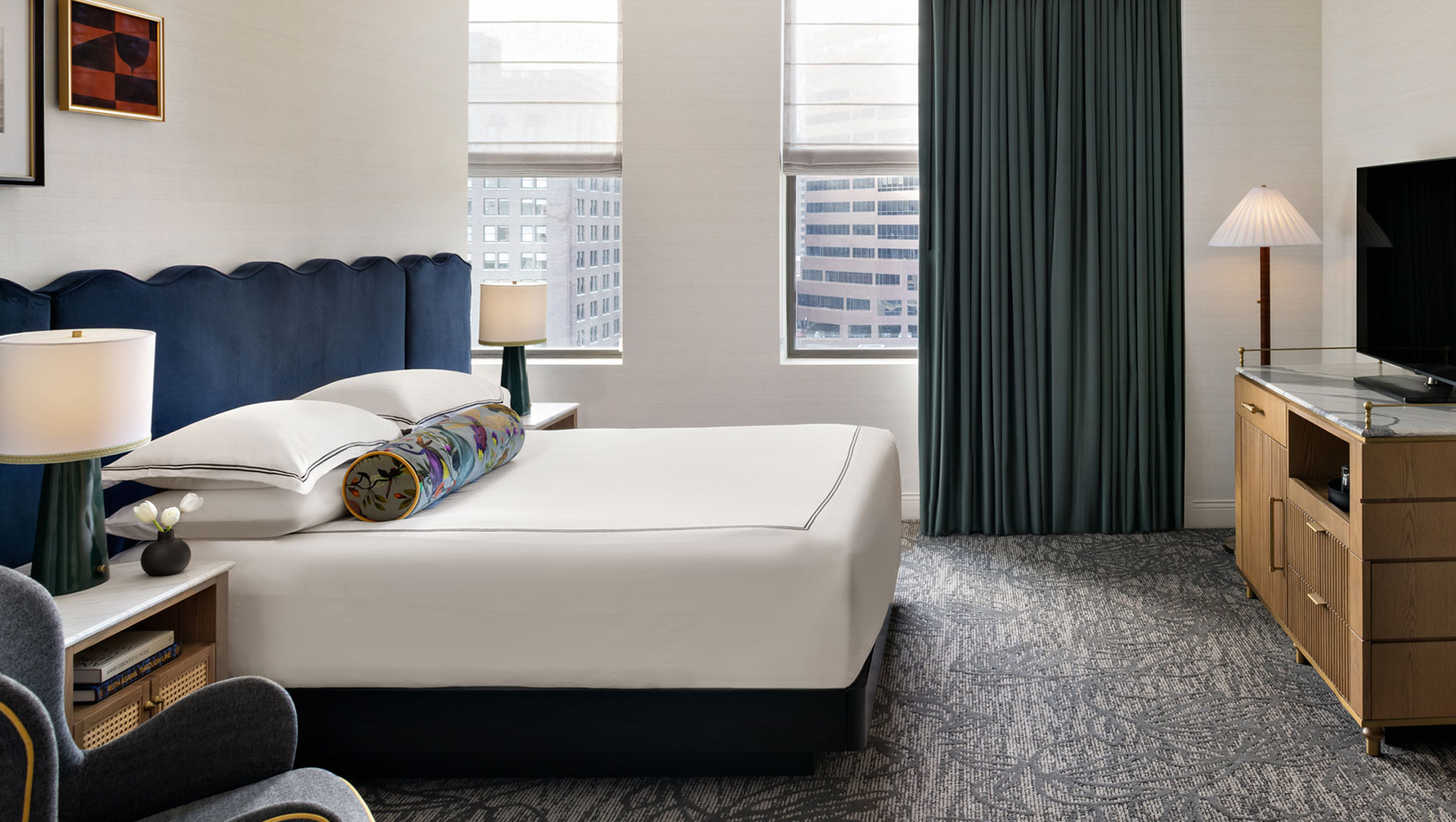 Renovated Monaco Philadelphia Parkview King guestroom