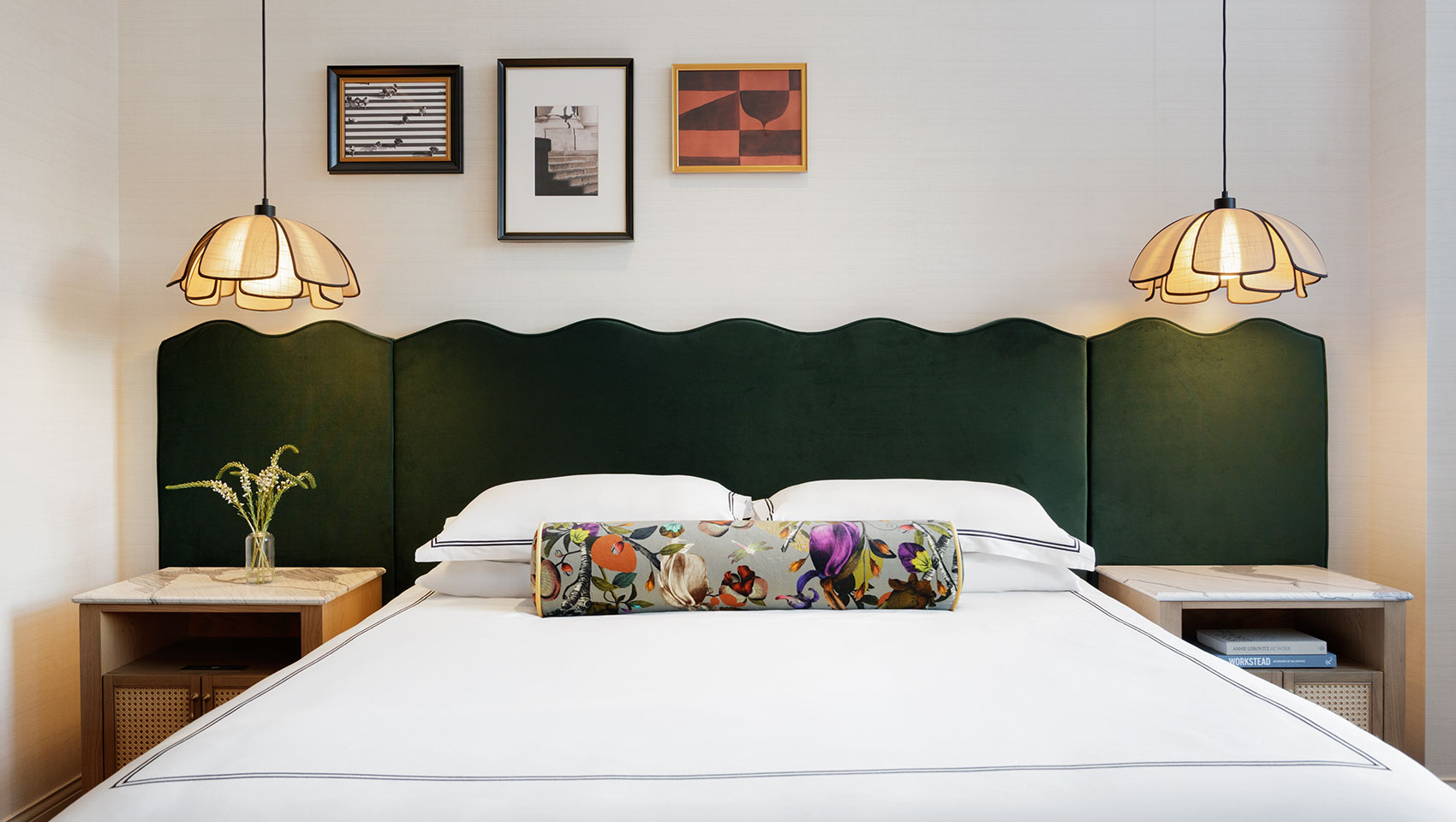 King Bed in presidential suite at Kimpton Hotel Monaco Philadelphia