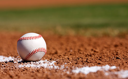 baseball on the field